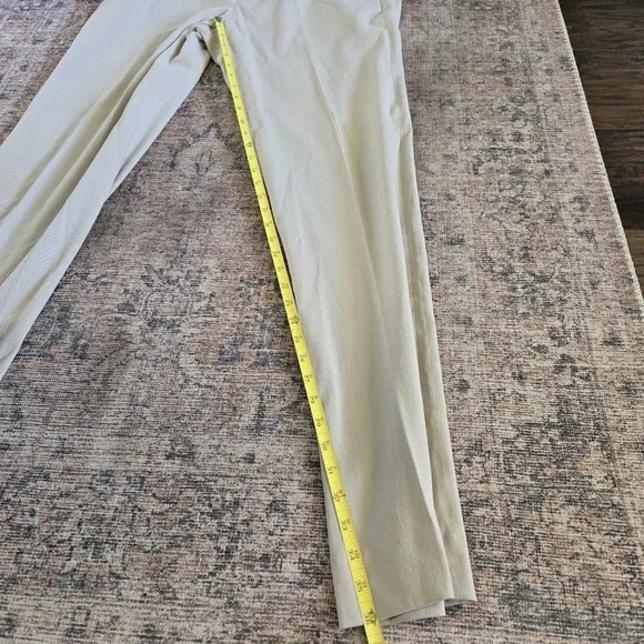 Zanella Devon Wool Dress Pants Serge Light Khaki Creased 36x36 113839 - Picture 6 of 8